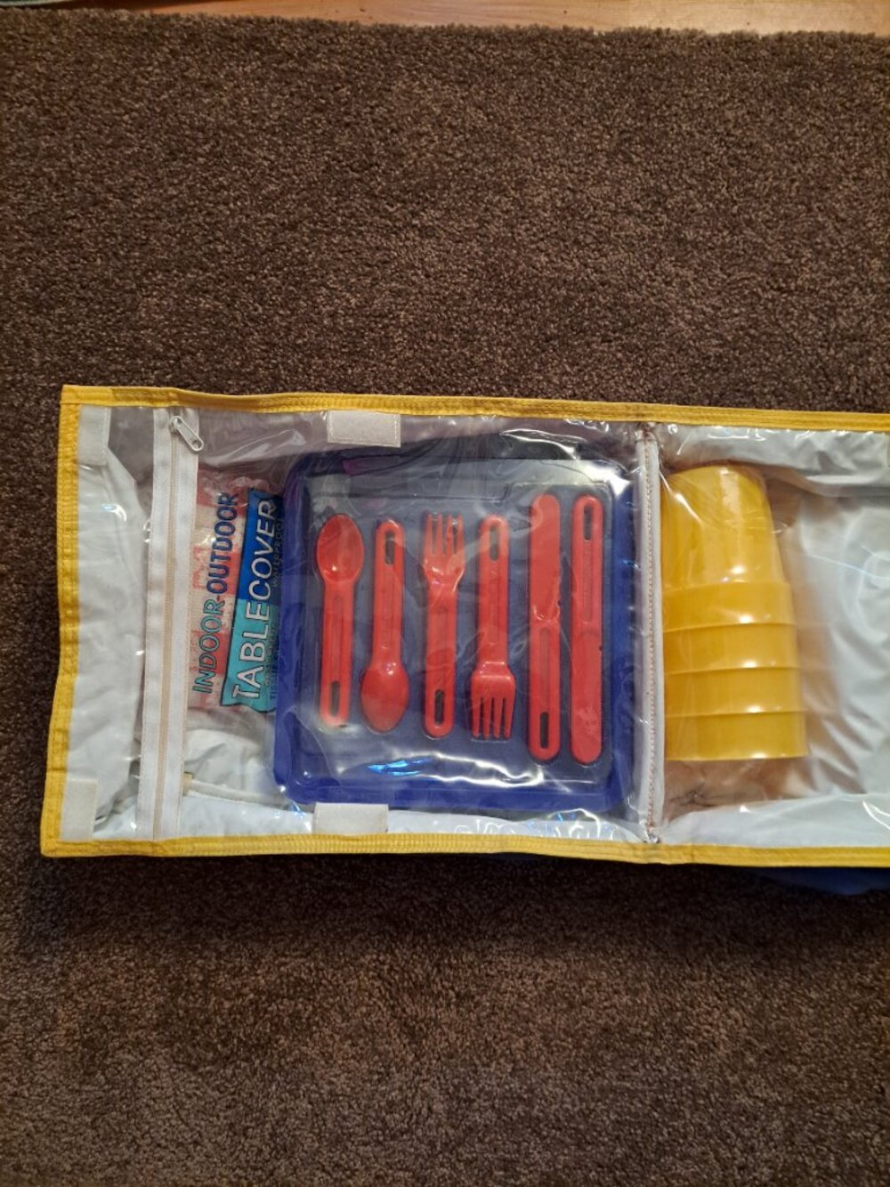 Vintage Retro Sungear Collection Kalor 80's Colorblock Unopened Picnic Set - Picture 6 of 14